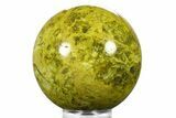 Polished Green Opal Sphere - Madagascar #290927-1